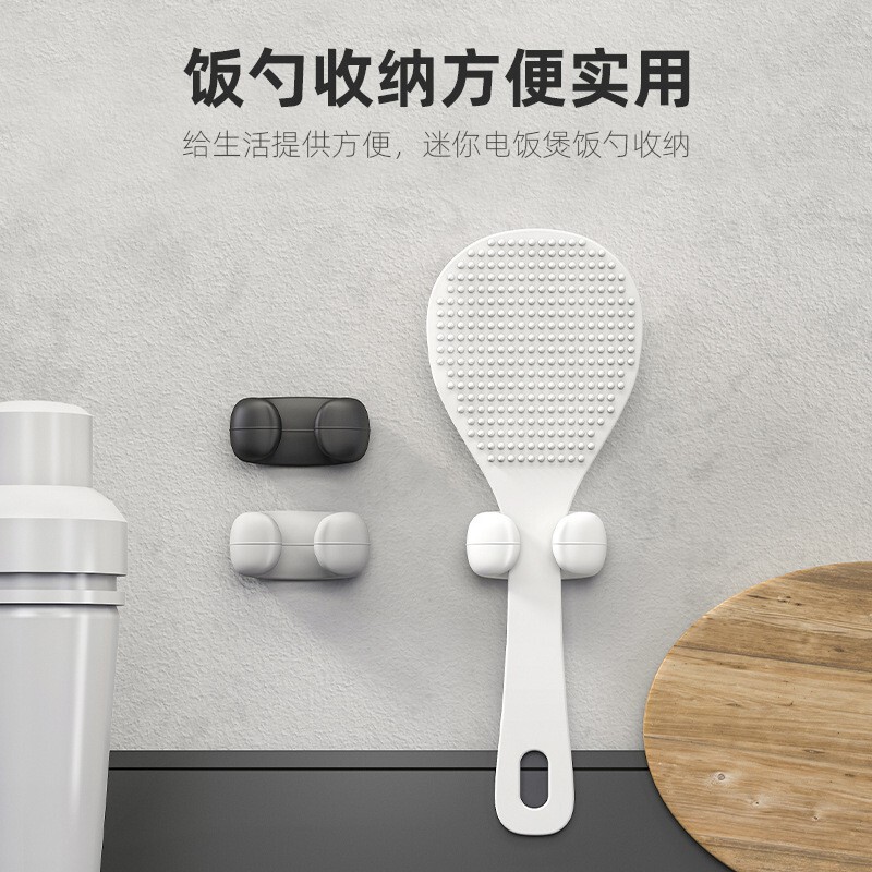 Rice Spoon Storage Rack Kitchen Wall-Mounted Rice Cooker Spatula Holder Silicone Hook Non-Stick Rice Spoon Placement Rack Rice Spoon Storage Rack Kitchen Wall-Mounted Rice Cooker Spatula Holder Silicone Hook Non-Stick Rice Spoon Placement Rack