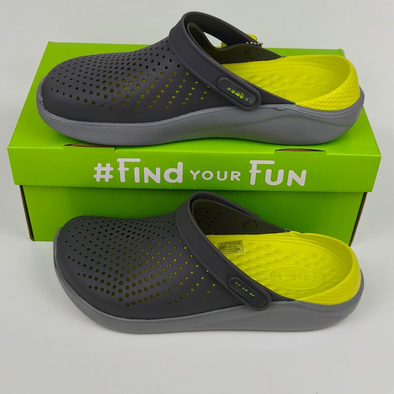 Crocs Crocs Men's Beach Slippers Breathable Waterproof Anti-Slip Easiest for Match Flat Sandals Available for Wholesale