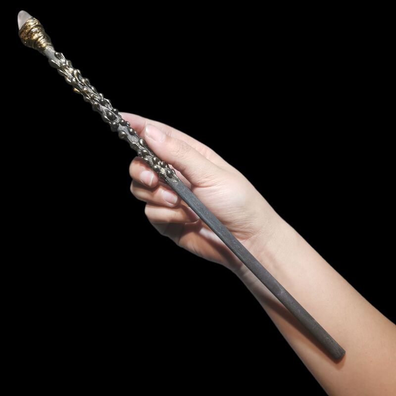 FHSJP WITCH魔法棒magic stick鎏金粉水晶权杖仪式道具Magi 图 8