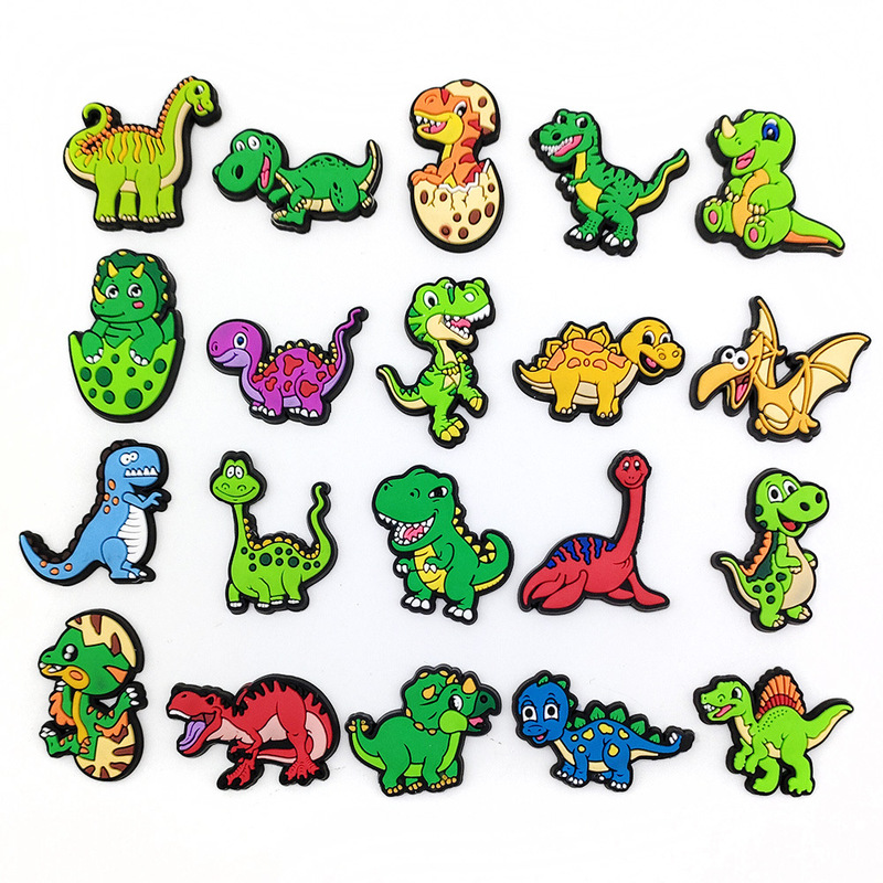 Cute Dinosaur Series Children's Hole Shoes Shoes Flower Shoe Buckle PVC Soft Glue Distinctive DIY Garden Shoes Accessories Accessories Cute Dinosaur Series Children's Hole Shoes Shoes Flower Shoe Buckle PVC Soft Glue Distinctive DIY Garden Shoes Accessories Accessories