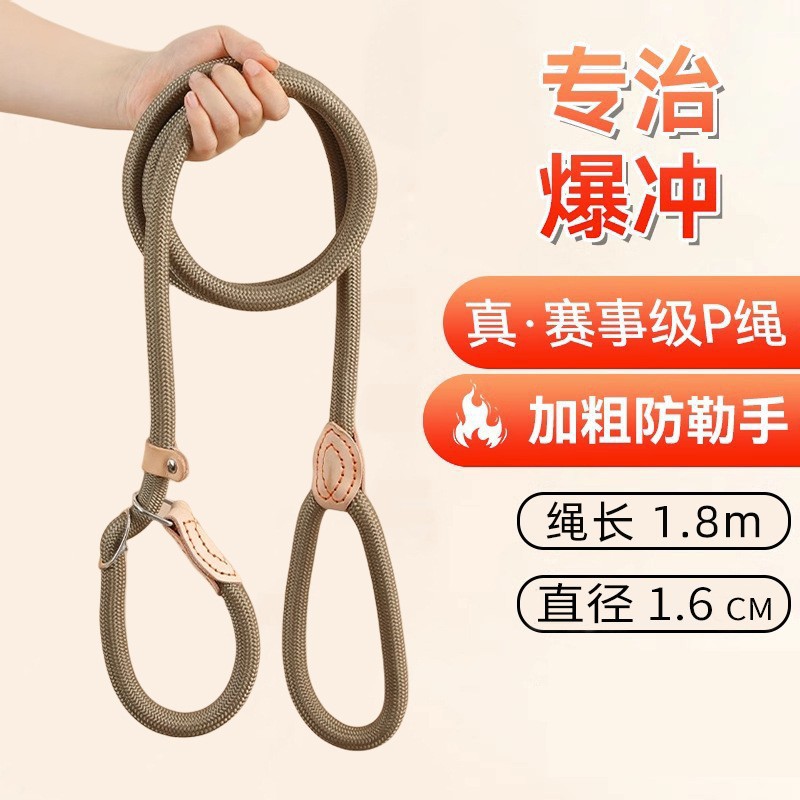 Cuerda para perros a prueba de explosiones, cadena P, cuerda de tracción para pasear perros, cadena para perros, cadena para perros, perro mediano y grande, cuerda para perros a prueba de explosiones, cuerda para perros
