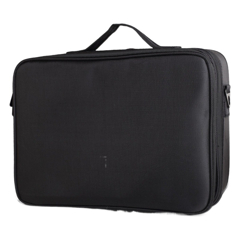 Bolsa de cosméticos de gran capacidad, partición de clasificación simple y portátil, bolsa de almacenamiento multicapa, caja de manicura de belleza para artista de maquillaje y maquillaje