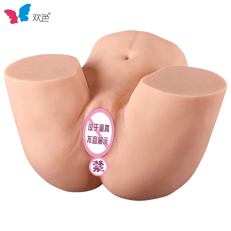 Masturbador con forma de avión para hombres, muñeca de silicona de medio cuerpo con glúteos, dispositivo de masturbación con doble orificio vaginal y molde invertido de glúteos, productos sexuales para adultos