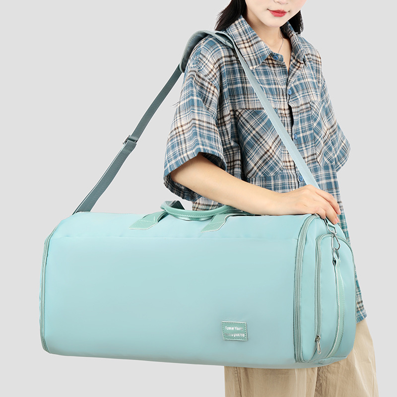 Transfronterizos nuevos trajes de mano de alta capacidad bolsa de almacenamiento de trajes bolsa de viaje bolsa de ropa plegable bolsa de fitness