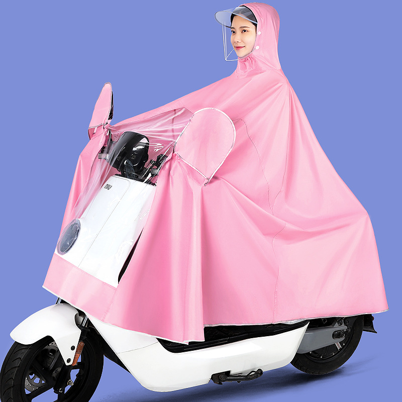 Impermeable motocicleta eléctrica batería coche 2021 verano nuevo más tamaño hombres y mujeres solo largo cuerpo completo poncho a prueba de lluvia
