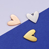 Polishing cloth stainless steel, accessory heart shaped, pendant heart-shaped, mirror effect