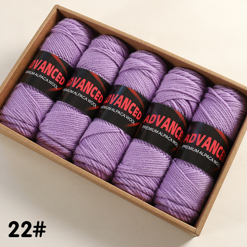 Ovillo de Lana de Alpaca Térmico para Tejido a Mano y DIY