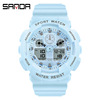 Street waterproof universal digital watch for leisure, suitable for teen