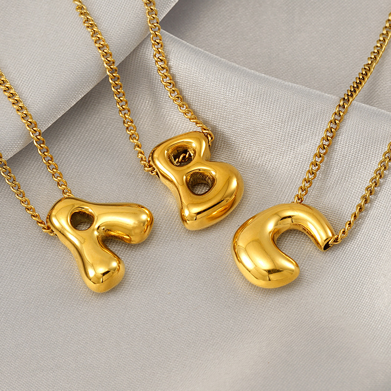 Pendant Necklace Classification 304 Stainless Steel Chain Material Wholesale Jewelry Casual Lady Streetwear Letter 304 Stainless Steel Plating Pendant Necklace