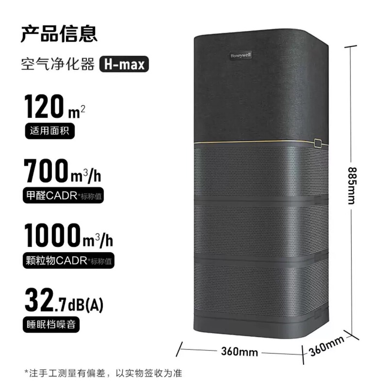 ハネウェル空気清浄機 KJ1000F-P22B ホルムアルデヒド除去 健康委員会登録消毒機 h-max|undefined