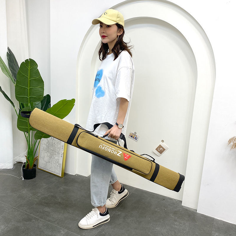 Bolsa Rígida para Cañas de Pesca 1.25m-1.6m de Lona para Pesca