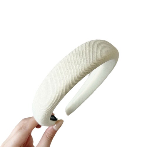 Warm sponge high skull headband women's face wash headband Korean Internet celebrity milk coffee color hair bundle pressure hairpin headwear autumn and winter