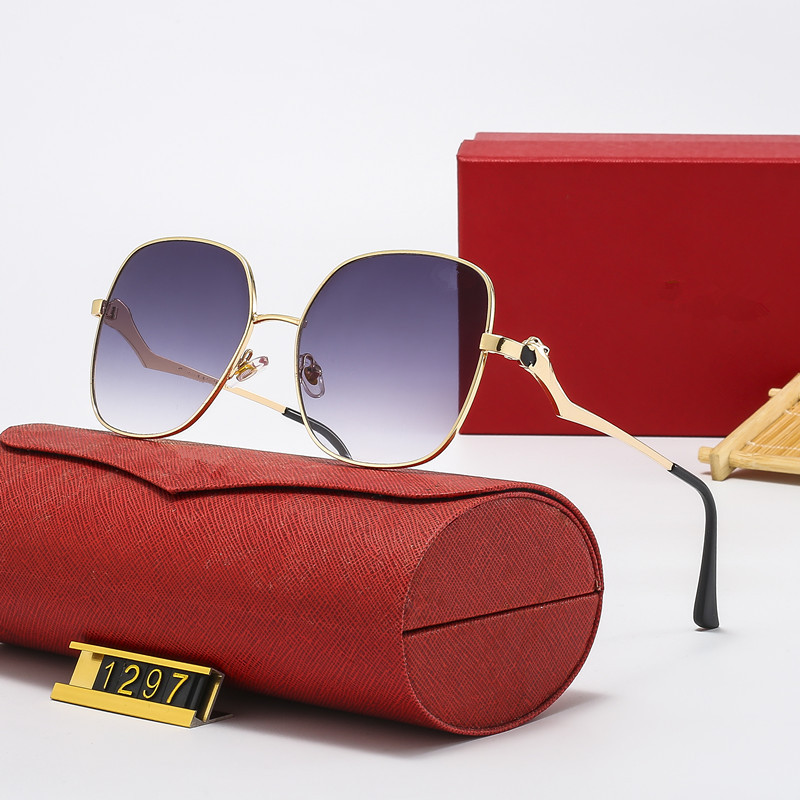 Fashion Metal Sunglasses Large Leopard Frame For Men And Women_voghion.com