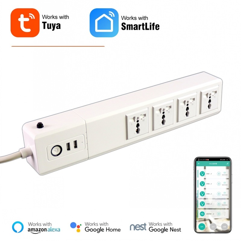 Tuya Solution’s international standard smart power strip supports Amazon Alexa’s global smart power strip