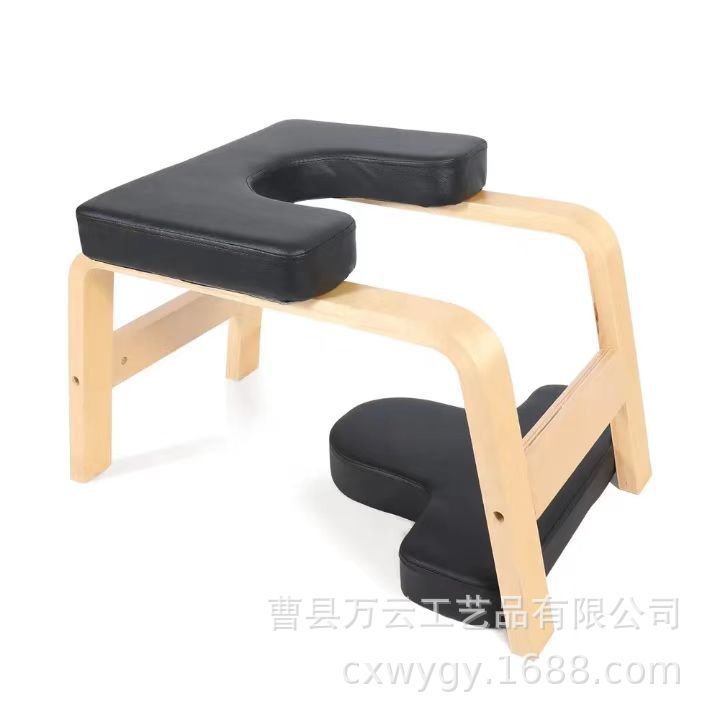 跨境实木倒立瑜伽凳健身多功能凳肩颈瑜伽辅助器家用健身瑜伽椅|undefined