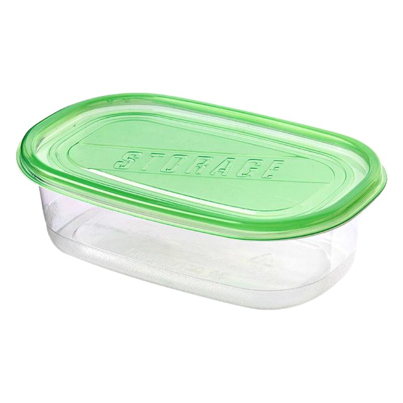 Disposable Plastic Lunch Box Rectangular 750ml Thickened Fast Food Packing Box 1000 Fruit Salad Dessert Box
