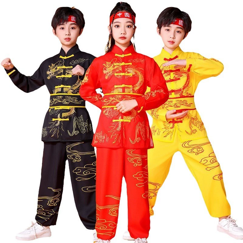 Suit for martial arts for elementary school students for training, Chinese style