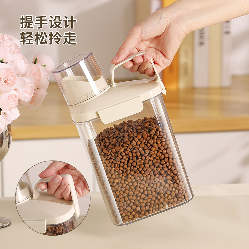 食品級密封ペット貯蔵桶防湿防虫猫犬食糧貯蔵タンク家庭用米桶雑穀収納ケース|undefined