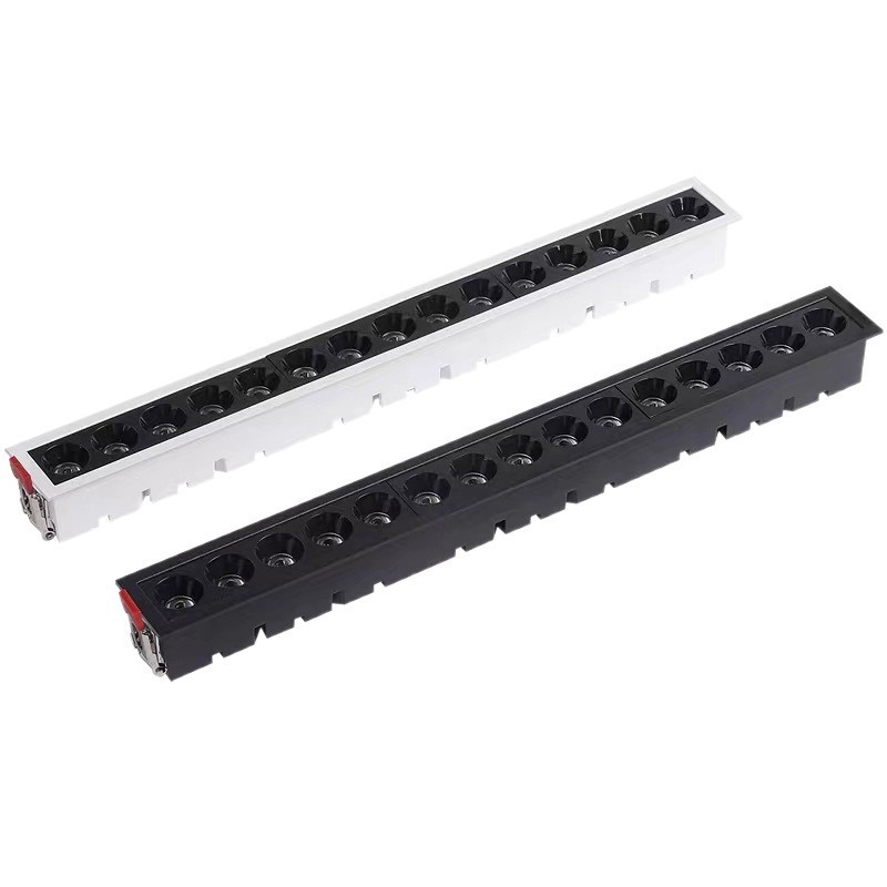 LED埋め込みグリルラインスポットライト商業用シーリングライトリビングルーム廊下防眩メインライトなしフルスペクトル|undefined