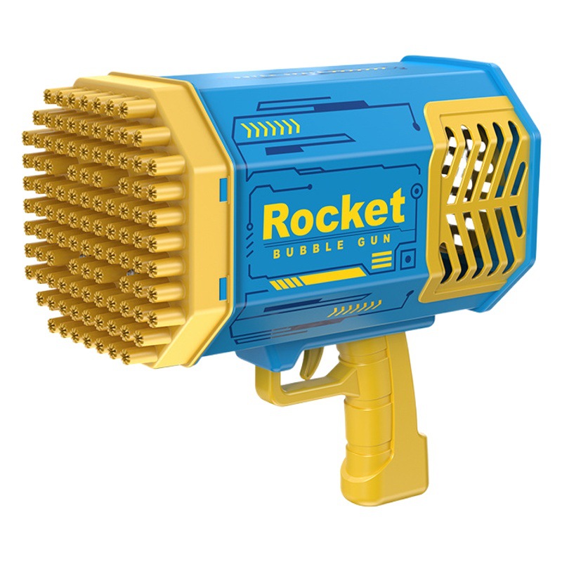 Tiktok explosión de 109 hoyos Gatlin máquina de burbujas cohete eléctrico barril 69 hoyos espacio burbuja pistola juguete al por mayor