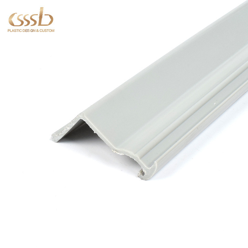 厂家挤塑加工 PVC异型材 直角包边条 L型护边条 病床护角条