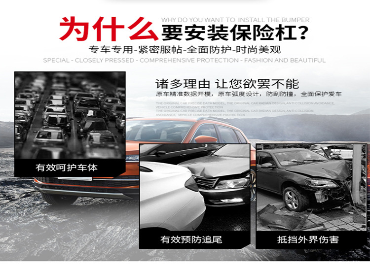 Suitable for 14 16 18 20 Beijing Hyundai IX25 Front and Rear Bumper IX25 Front and Rear Guard Surround Modification