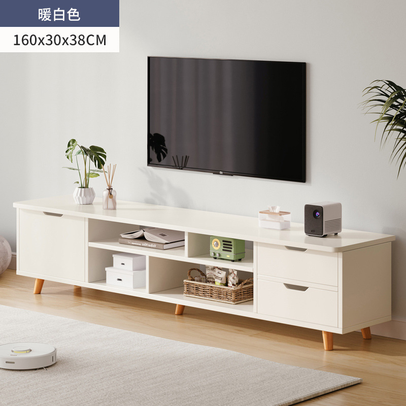 Nórdico TV gabinete moderno minimalista dormitorio sala de estar casa pequeño apartamento pierna de madera maciza mesa de café TV gabinete combinación image 17