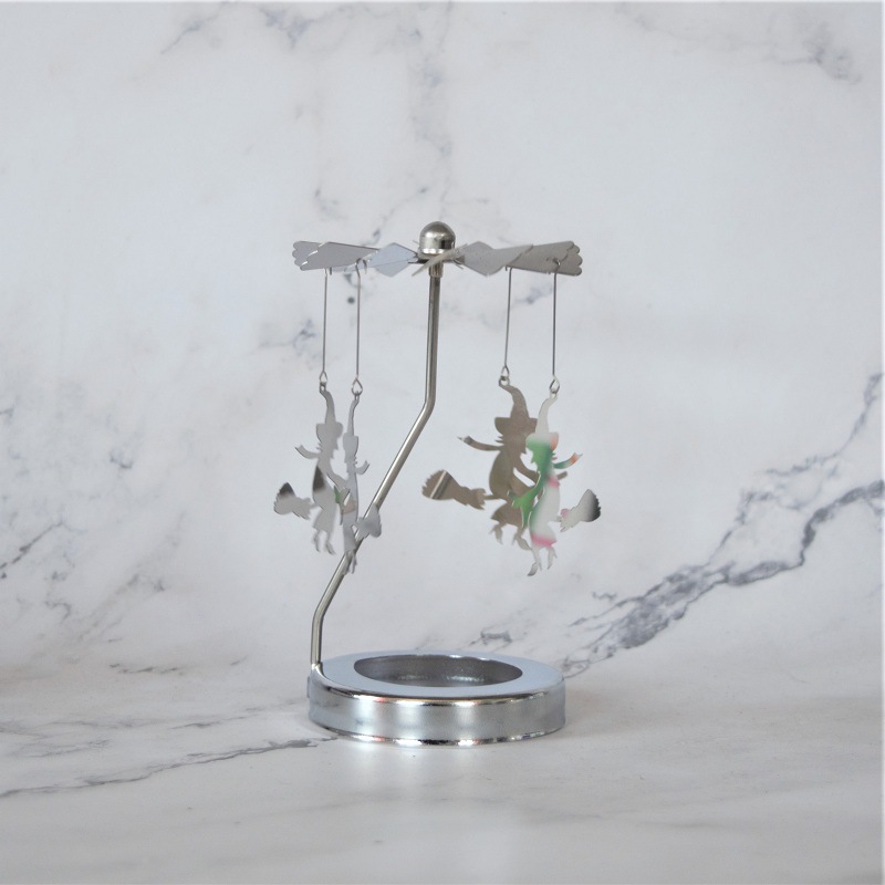 Fuente fabricante Amazon romántica creativa aromaterapia carrusel vidrio cubierta inteligente linterna candelabro