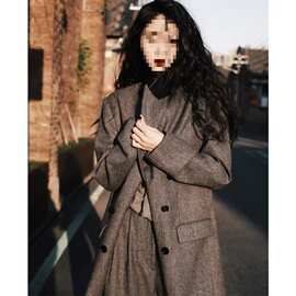 秋季通勤女装轻熟港风阔腿裤干练气质御姐炸街西装两件套装感