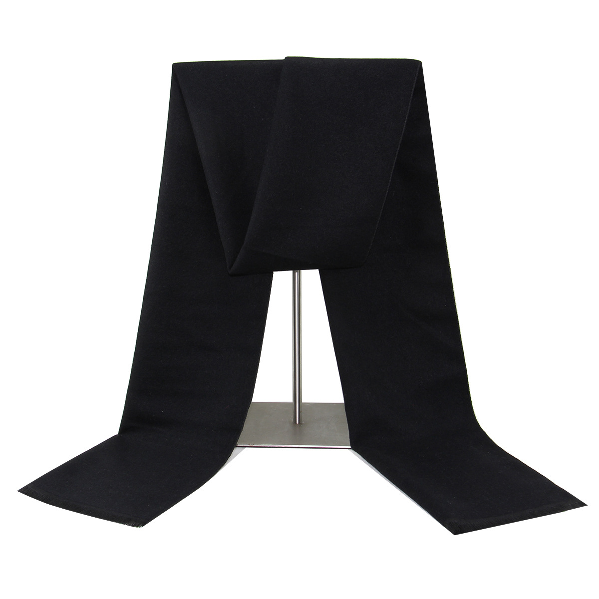Unisex Monochrome Wool Scarf For Men Winter Warm Thick Patterned_voghion.com