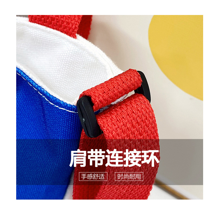 2023 Trendy and fashionable children's canvas cartoon printed crossbody bag, Korean version cute single-shoulder hand-held girls' coin purse undefined