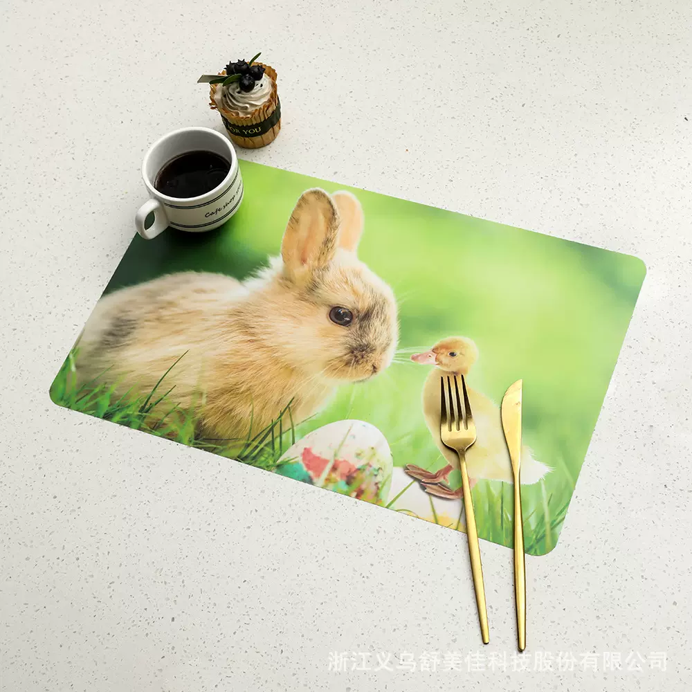 塑料餐垫批发防水隔热防滑桌垫创意杯垫出口跨境热销家用pp餐布垫