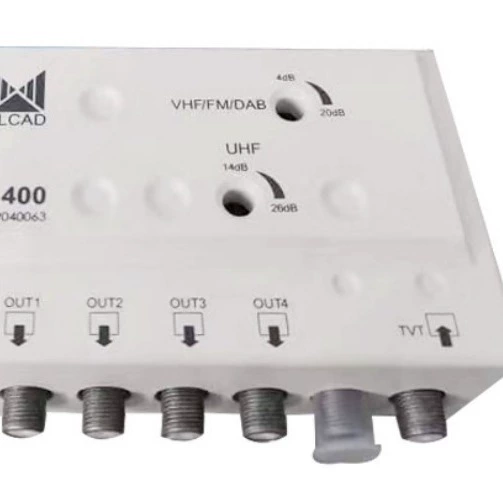 Усилитель сигнала ALCAD AL-400, усилитель VHF/UHF для кабельного телевидения