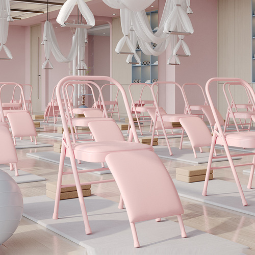 Widened yoga chair Iyengar professional auxiliary chair thickened and reinforced folding chair yoga sub-stool stool yoga