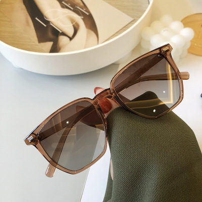 square Show thin TR90 Polarizer men and women Korean Edition Street beat ins Black box Sunglasses drive a car Drive Sunglasses