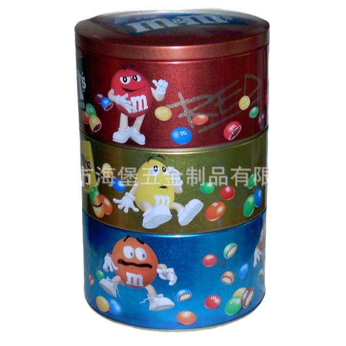 厂家直销圣诞铁罐;  圣诞节曲奇铁罐; 三合一套装铁盒圣诞花