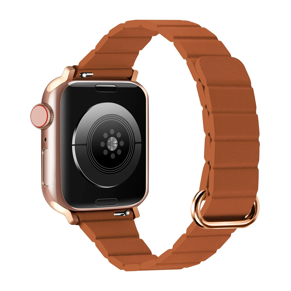 Подходит для iWatch8 Apple Watch S5678 капсула магнитная кожа Кожа Коробочный ремень Apple Watch8