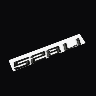 Car logo, BMW 5 Series lettering, black - standard-11-17528li