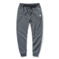 Dark gray pants white label