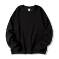 Black cashmere crew neck sweatshirt