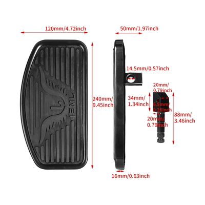 front and rear eagle-shaped – Motorcycle pedals