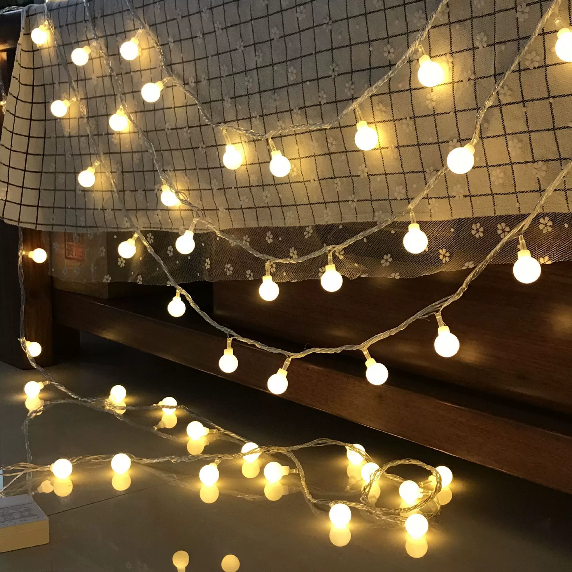 LED-гирлянда к Рождеству, украшение ёлки, рождественские огни, украшение комнаты, уличное освещение, кемпинг, звёздное небо