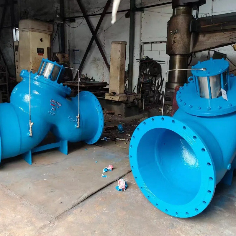 生产大口径JD745X活塞式多功能水泵控制阀球墨碳钢不锈钢法兰连接
