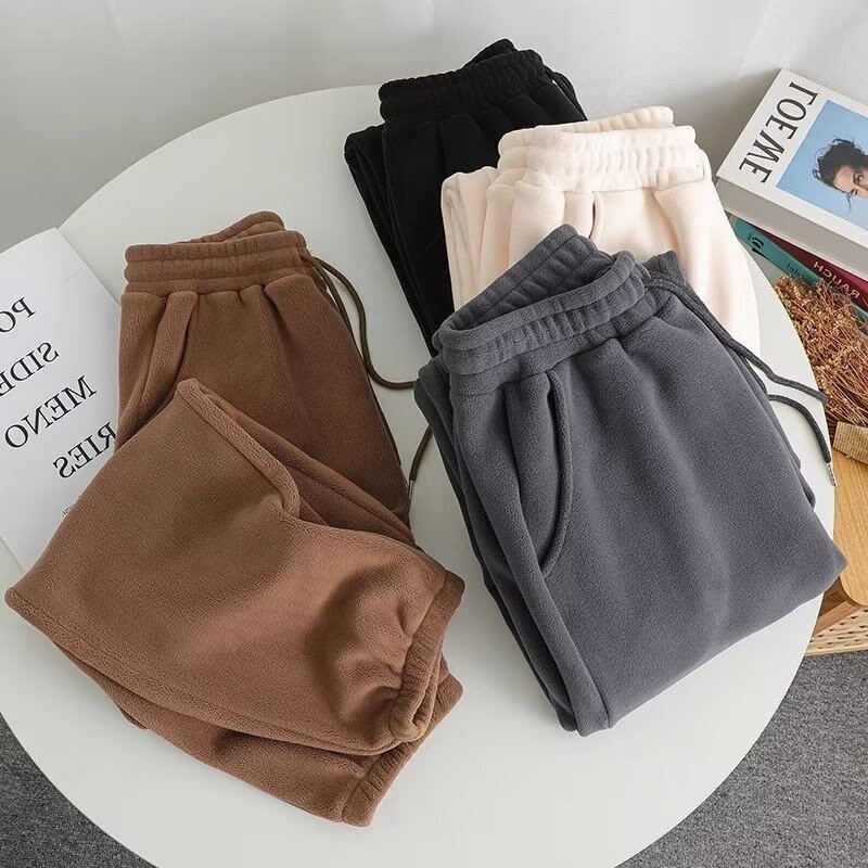 Men's Fleece Pants Autumn Winter Cheap Solid Color Jogger Fleece Pants Loose Versatile Casual Pants Supermarket Dropshipping Men's Fleece Pants Autumn Winter Cheap Solid Color Jogger Fleece Pants Loose Versatile Casual Pants Supermarket Dropshipping