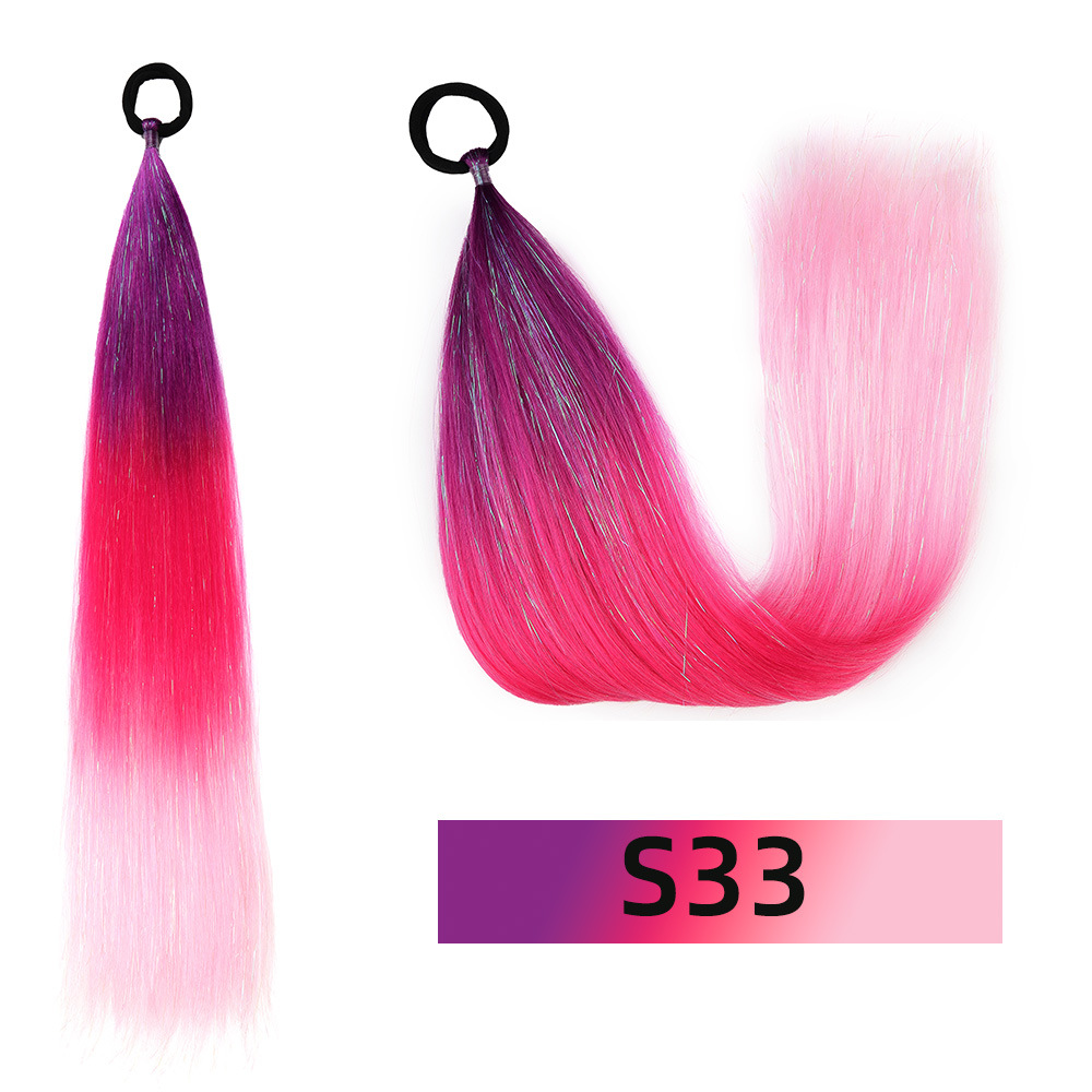 Venta al por mayor de hilo de oro y plata para comercio exterior, para pelucas y coletas de rastas EZ, de un solo hilo, con degradado de colores, para cabello trenzado DIY, hilo láser y trenzas grandes.