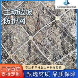 被动主动边坡防护网 厂家批发山体公路防落石边坡防护网