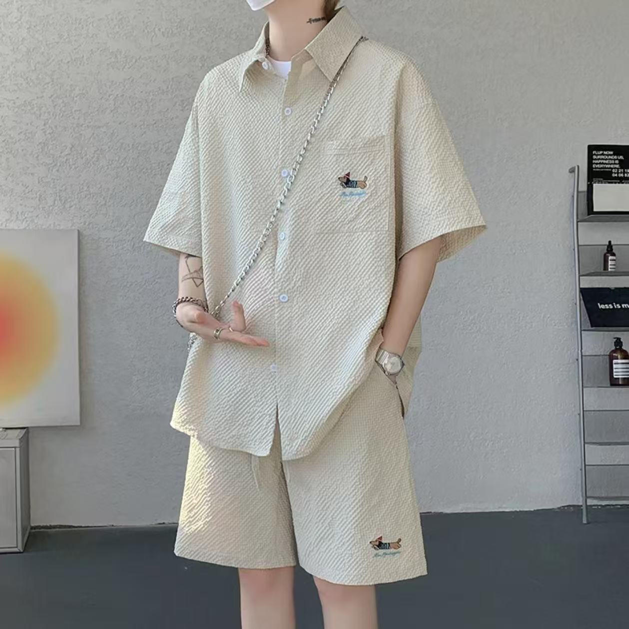 Camisas de perro de salchicha, camisas de hombre, camisas de polo, chaqueta, pantalones cortos de manga corta, comercio exterior, comercio exterior, mayorista transfronterizo