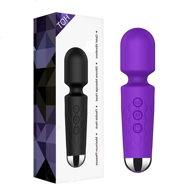 Vibrating Wand Knight, 20-frequency Strong Shock, Female Massage Stick, Portable 214 g