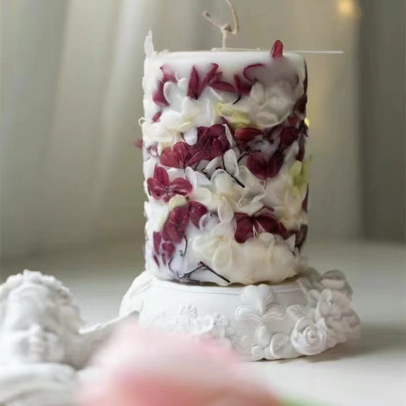 Flores secas transfronterizas, flores secas inmortales, cera de cera de soja, caja de regalo de cera de soja, adornos de armario, regalo de mano.