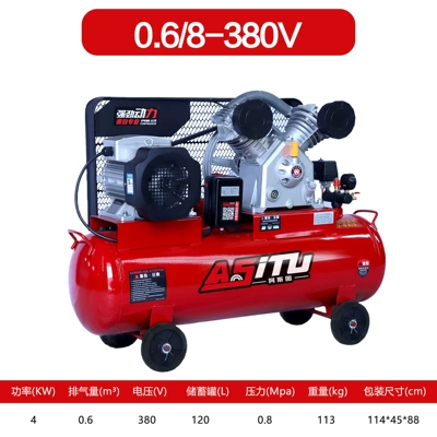 Repair Air Compressor, Hava kompressorları - industrial-grade-all-copper-4kw-two-cylinder-three-phase-068-380v-durable-king-free-13-vat-invoice